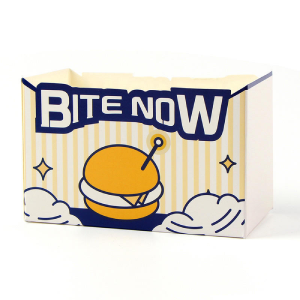 Cetakan Kotak Burger Bercetak Logo Tersuai Kotak Makanan Burger Ayam Goreng Boleh Dikitar Semula Mudah Dibawa Pergi
