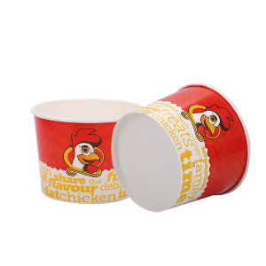 Custom Logo/Size Disposable Paper Popcorn Bowl/Box/Cup/Bucket Fried Chicken Bucket