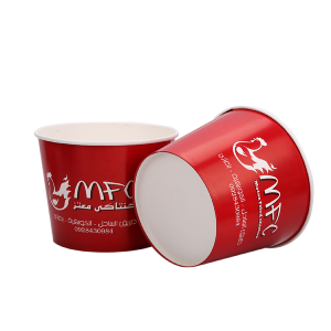 Custom nga Logo/Size Disposable Paper Popcorn Bowl/Kahon/Cup/Bucket Fried Chicken Balde