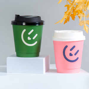 Custom na Logo Printed Take Away Double Wall Coffee Paper Cup para sa 8oz 10oz 12oz 16oz na may takip
