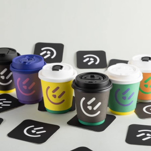 Custom na Logo Printed Take Away Double Wall Coffee Paper Cup para sa 8oz 10oz 12oz 16oz na may takip