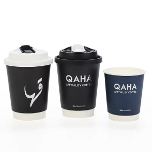 Disposable Double Wall Paper Cup For Hot Drink Custom Logo Accept 8/12/16/20oz Paper Cup For Coffee Cup and Hot Drinks