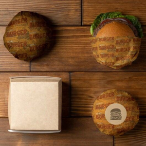 Custom Logo Print Disposable Wrapping Food Sheet Wax Deli Sandwich Packaging Burger Hamburger Wrap Greaseproof Paper for Food