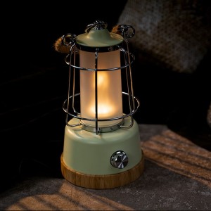 Outdoor living portable light rechargeable LED hemp rope lantern