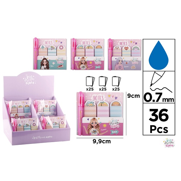 BD002 Index Sticky Notes Big Dream Girls Group Sticky Notes Creative Tearable Sticky Notes