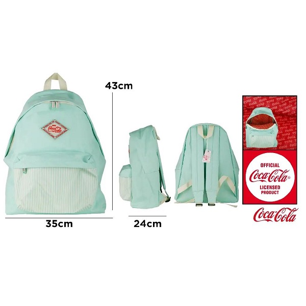 Ilayisensi ye-CC001 Esemthethweni ye-Coca-Cola, ama-Backpacks ane-branded