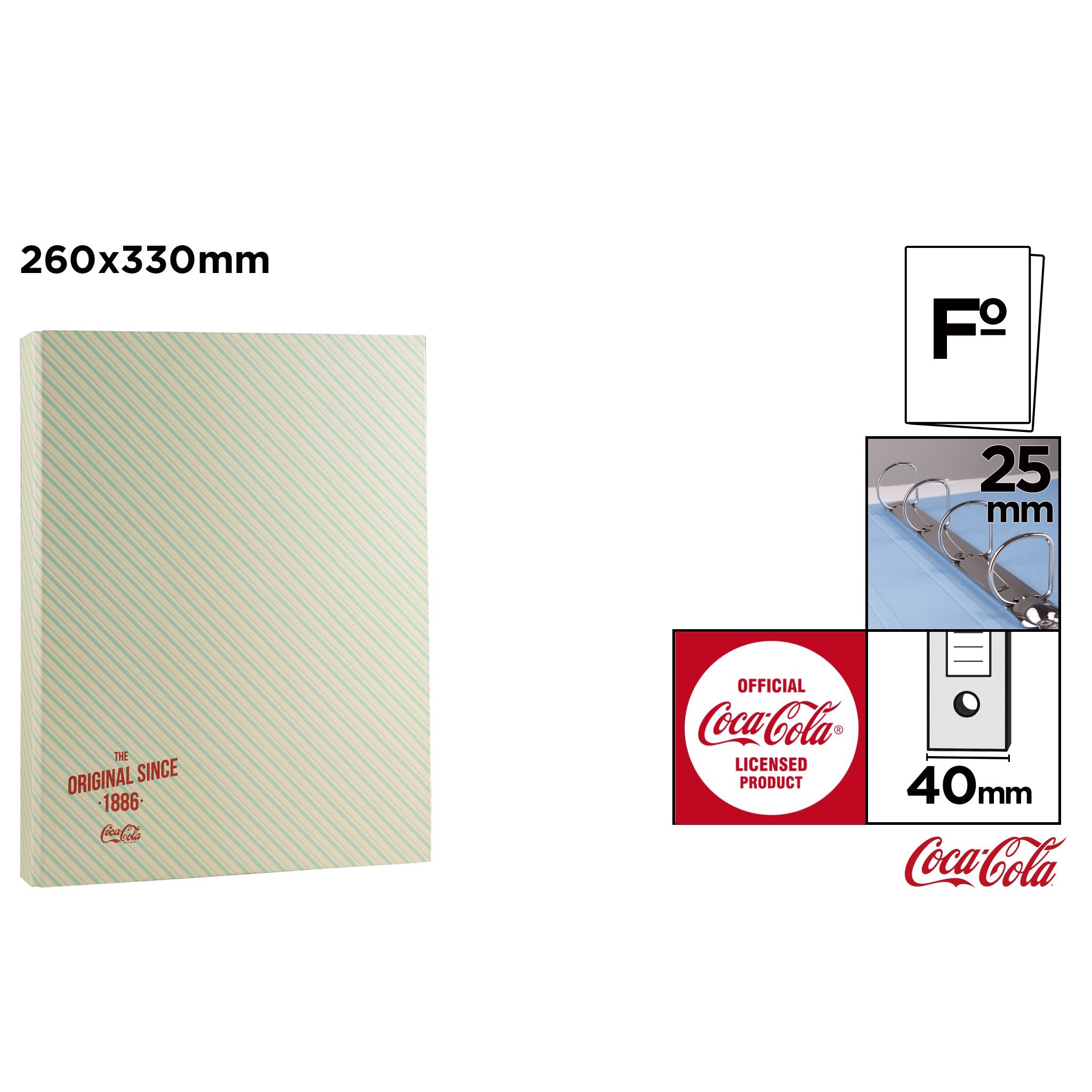 CC010 Coca-Cola Folder File Box Data Organizator