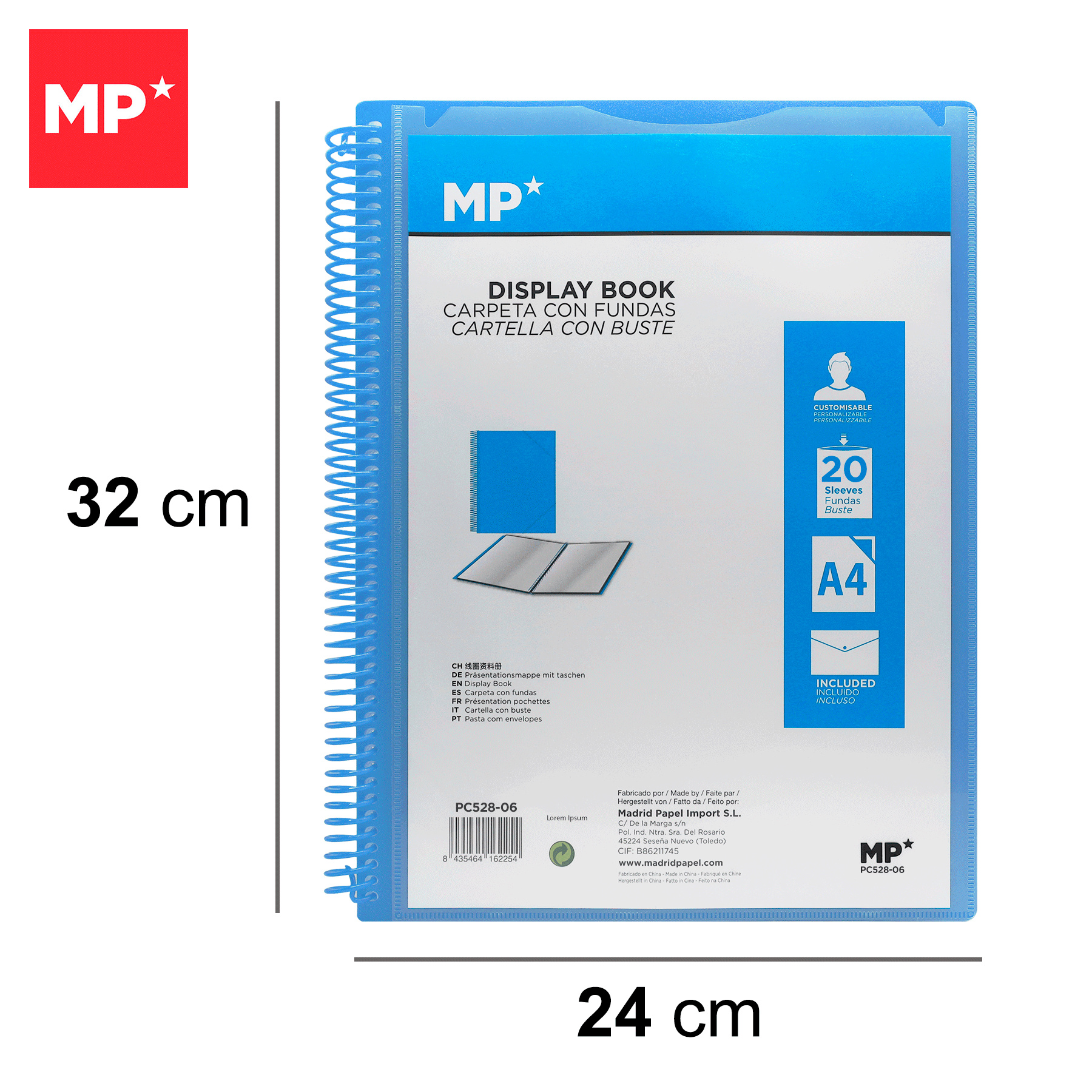 Wholesale PC528-06 MP Polypropylene Display Book Folder with