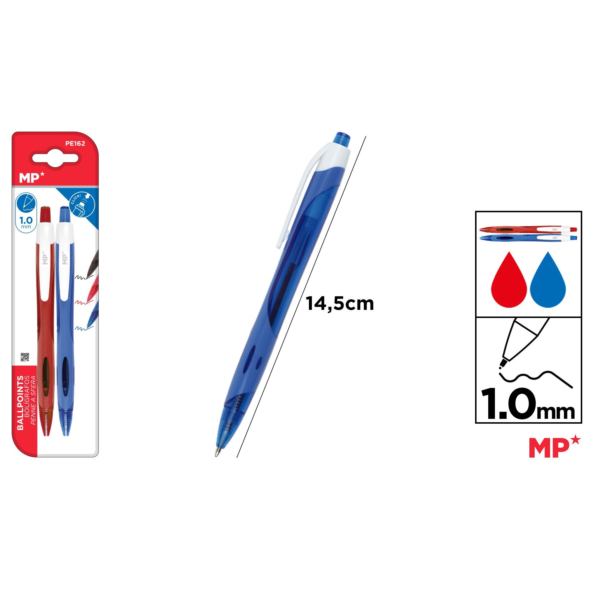 PE162/PE232 Simple Ballpoint Pen Set Office Ballpoint Pen Set