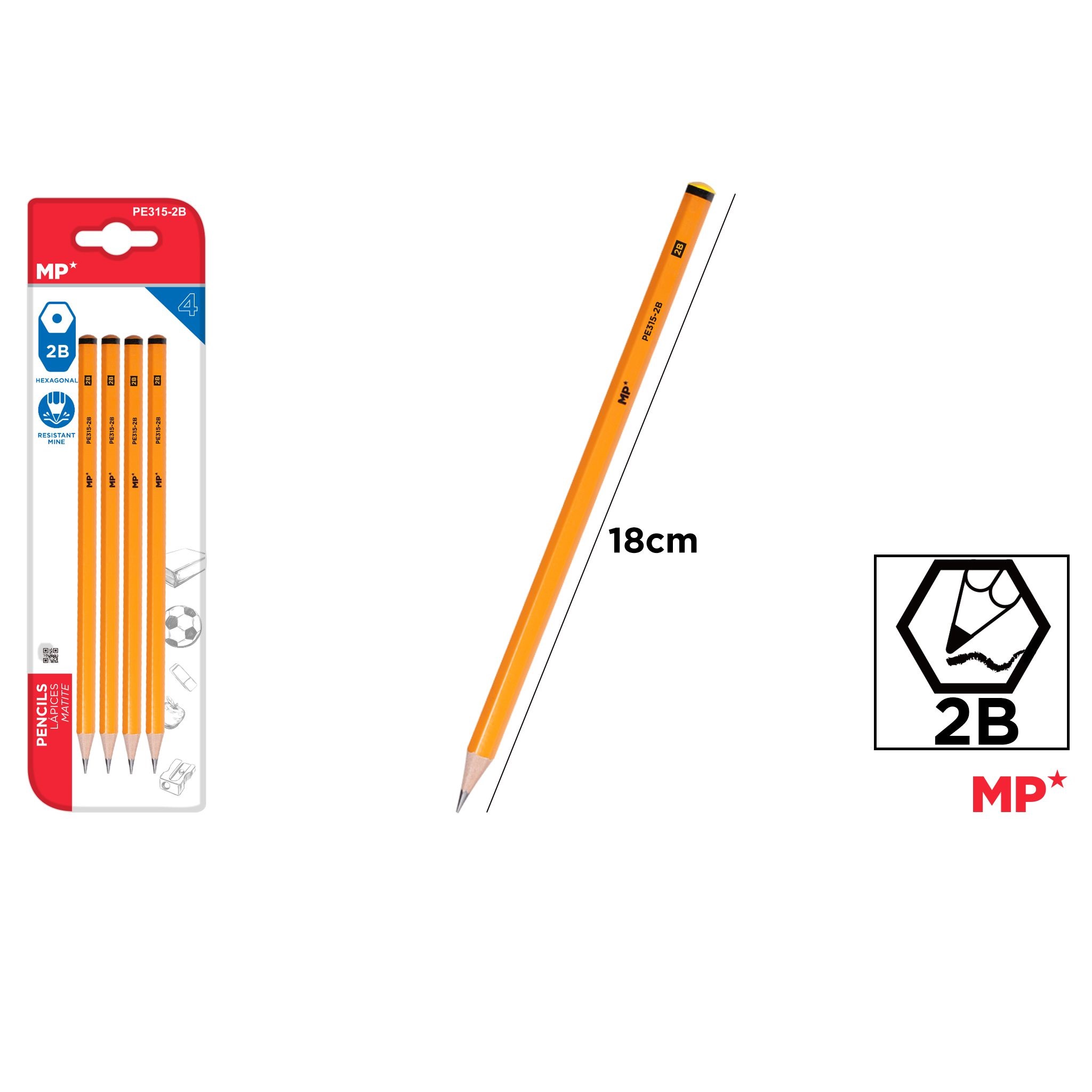 PE315/333 Graphite Pencil 2B Pencil 2H Pencil B Pencil H Pencil HB Pencil Production and Supply