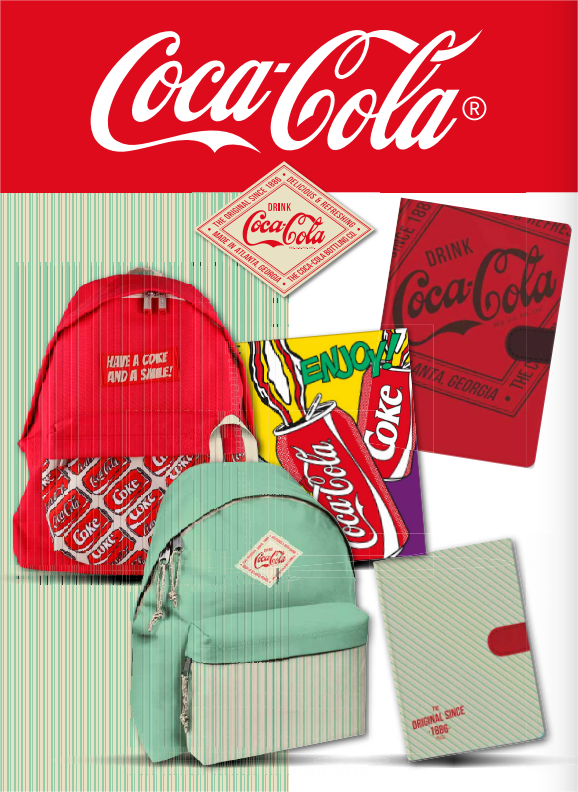CocaCola და მთავარი ქაღალდი პატარა ახალი მინიმალისტური ზურგჩანთა CC001/CC002