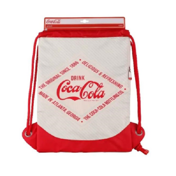 CC003 ونٹیج ڈراسٹرنگ بیگ کوکا کولا کو-برانڈڈ ٹریننگ بیگ
