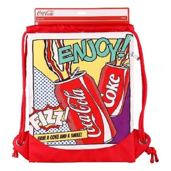 CC004 Coca-Cola ko-brendirani nosač, službeno licencirana torba na vezice