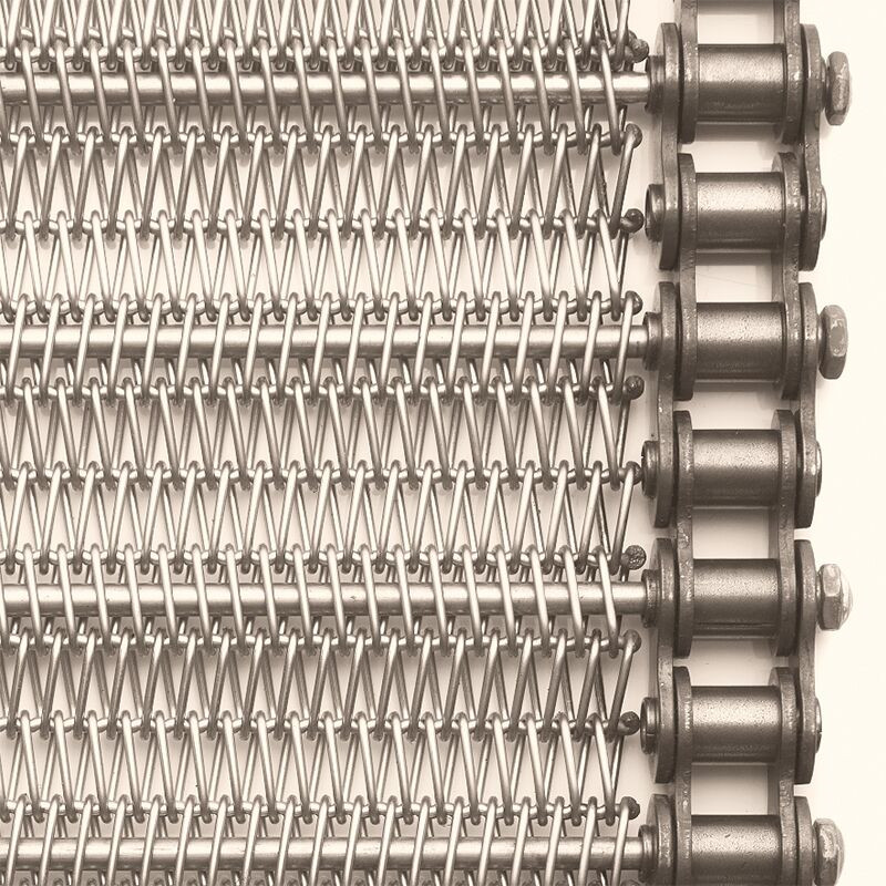 Stainless Steel Wire Mesh Conveyor Belts Balanced Spiral Woven Conveyor Belts