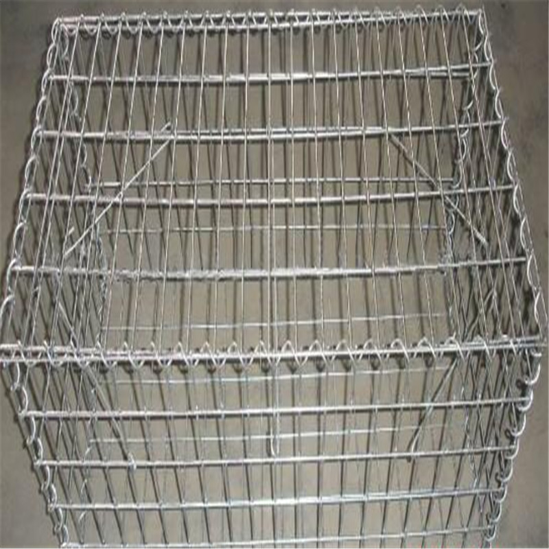 Hot-dipped Galvanized welded gabion box basket cage mesh