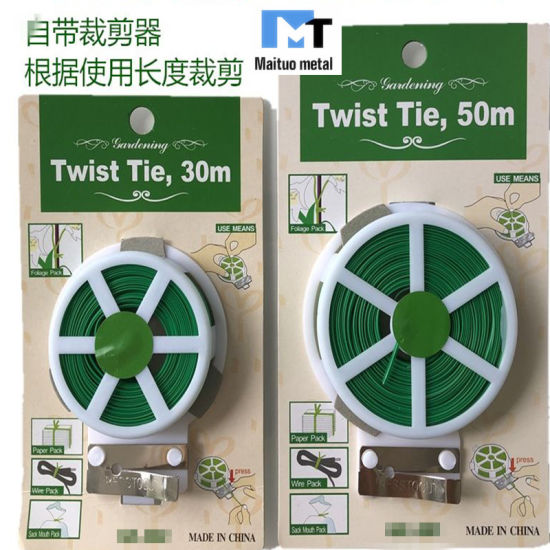 Flat Twisted Wire for Support Plant 20m-100m Length