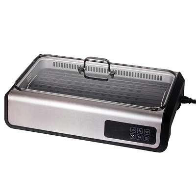 Electric Indoor Smokeless Non-Stick BBQ Grill with Temperature Control