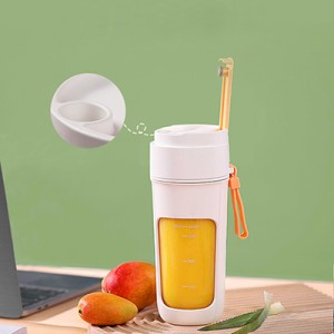 Factory Free sample Personal Rechargeable Portable Blender and Automatic Handheld USB Fruit Smoothie Six Blades Juicer Cup for Gift