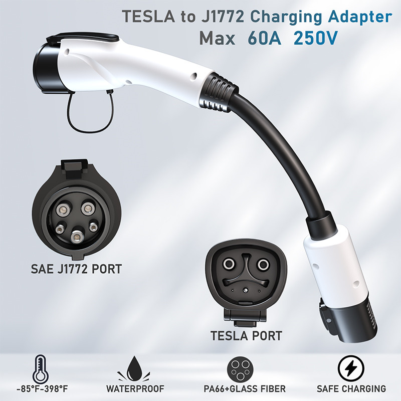 EV Adapter Tesla to J1772 Type 1 Adaptor EVSE Charger Connector Cable
