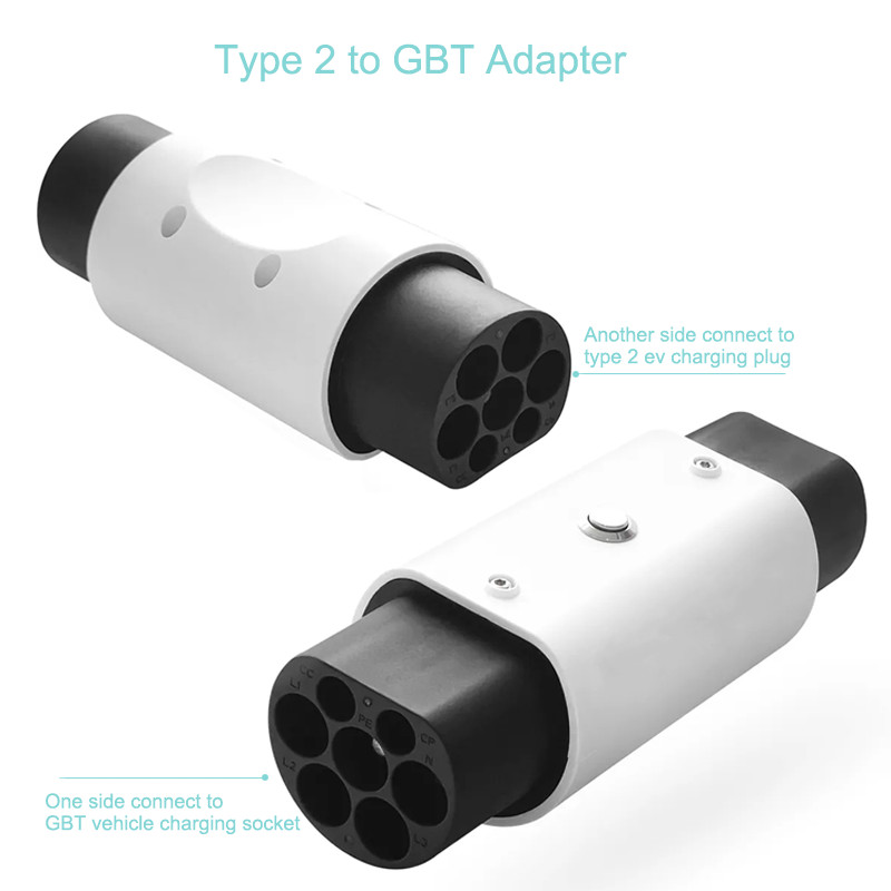 Type 2 To GBT (IEC 62196 To GB/T) Electric Vehicle Charging Adapter