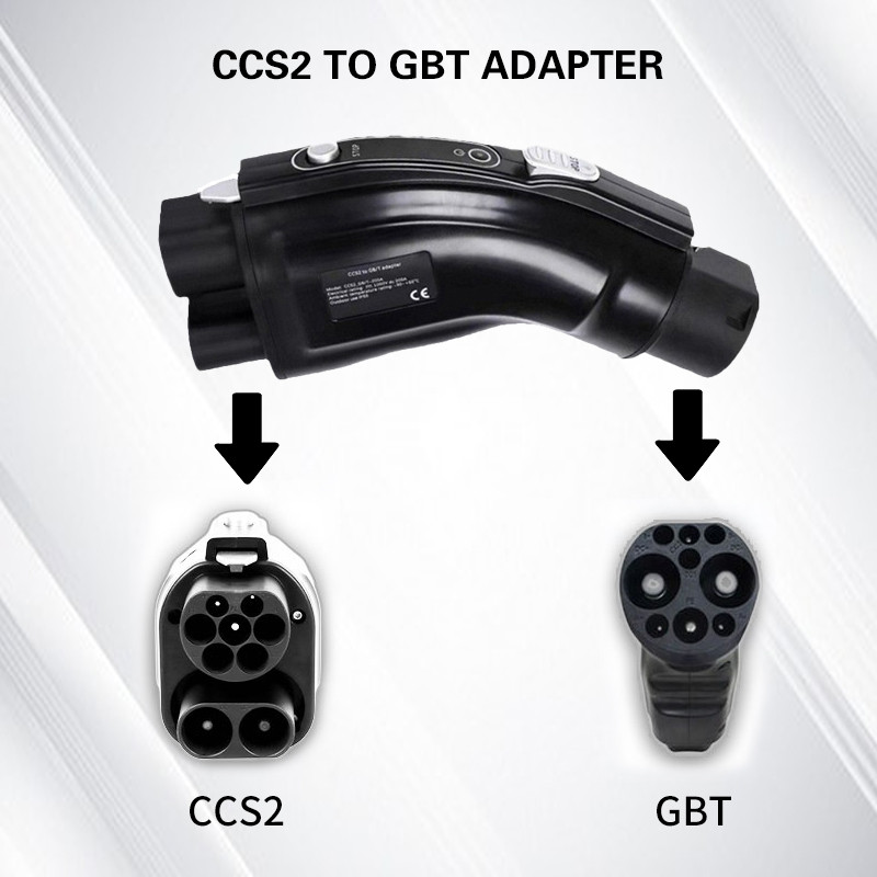 wholesale 200A Electric Car Charger CCS2 Combo 2 to GBT Adaptor DC Fast Charging Connector for EV Vehicle CCS2 to GBT-01 (1)