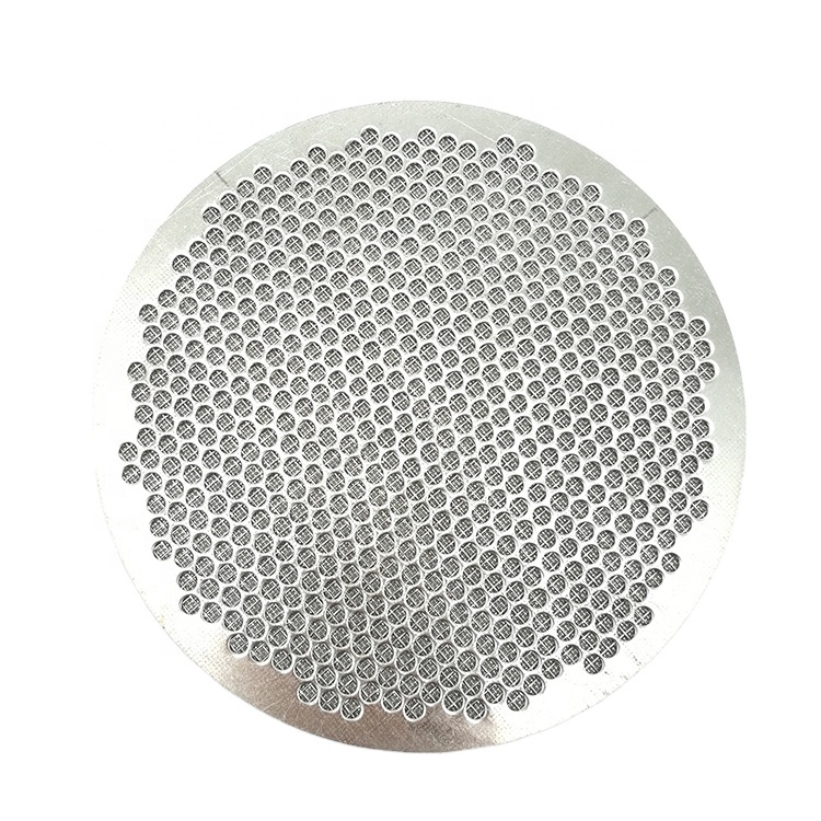 Bottom price Commercial Swimming Pool Filters - 100 micron stainless steel perforated metal sintered wire mesh filter plate – Manfre