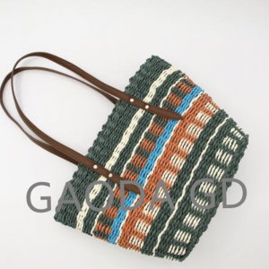 2023 Popular New Trend Women Large Capacity Paper Straw Bag For Holiday