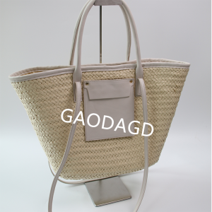 French Large-capacity Tote Bag Woven Bag Female 2023 Seaside Vacation Portable Straw Woven Bag