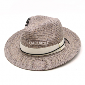 قبعة بنما من قش الرافية العصرية