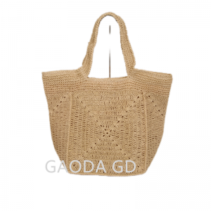 Hot Selling Summer Beach Handmade Paper Straw String Crochet Handbag for Women bags