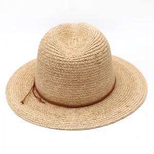 拉菲草巴拿馬草帽防曬沙灘旅行草帽