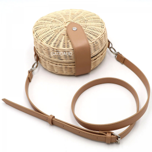 Wholesale Of New Products Straw Rattan Small Round Bag Beach