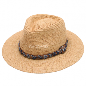 raffia straw panama hat