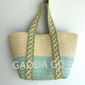 2023 New Fashion High-end Large-capacity Open Simple Commuting Straw Woven Bag Tote Bag