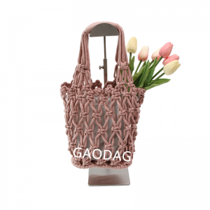 New Product Ideas 2023 Colorful Woolen Weave Handbag For Women
