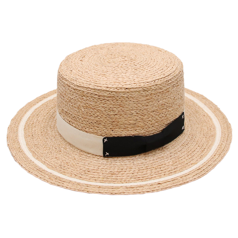 Fashion Design Raffia Straw Summer Beach Hat Women Straw Hat Featured Image