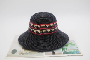  2024 Best Seller Unique Design Handmade Fashion Summer Beach Seaside Vacation Raffia Straw Hat
