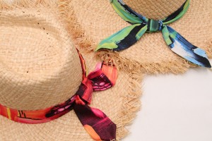 Purong Natural na Raffia Straw Woman Lady Beach Summer Sun Protection Factory Price Hat
