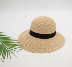 New Summer Woman Beach Pure Natural Grass Raffia Rafia Raphia Wide Brim Visor Straw Hat