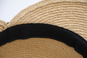 جديد الصيف امرأة الشاطئ النقي العشب الطبيعي الرافية رافيا رافيا واسعة حافة قناع قبعة من القش