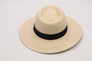 New European American Fashion Machine Made Paper Straw Summer Panama Hat