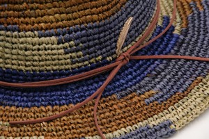 30 Years Supplier Support OEM Raffia Straw Mixed Color Hand Crochet Female Male Panama Hat