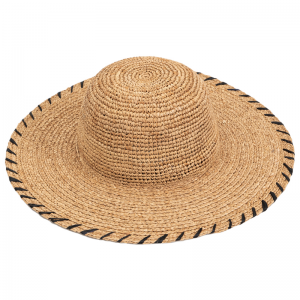 New Big Brim Hat Raffia Straw Crochet and Braid Floppy Sun Hat