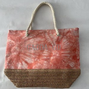 Wholesale 2023 New Design Multi-colors Paper and polyester bag Paper Handbag for Women Shoulder bag