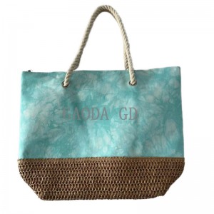 Wholesale 2023 New Design Multi-colors Paper and polyester bag Paper Handbag for Women Shoulder bag