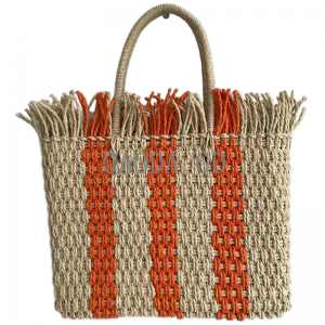 Bulk Fashion Design Mix-colors Handmade Straw Handbag Paper String Clutch bag for Women Shoulder bag