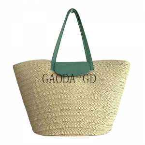 Wholesale Fashion Design Straw Handbag Paper Braided Tote bag for Women Bucket bag