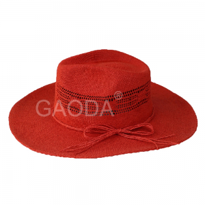 Fashionable Exported American China Factory Classic Western Cowboy Hat Paper Straw Machine Woven Hat