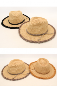 Designer Panama Hat Raffia Straw Fedora Hat Sun Hat