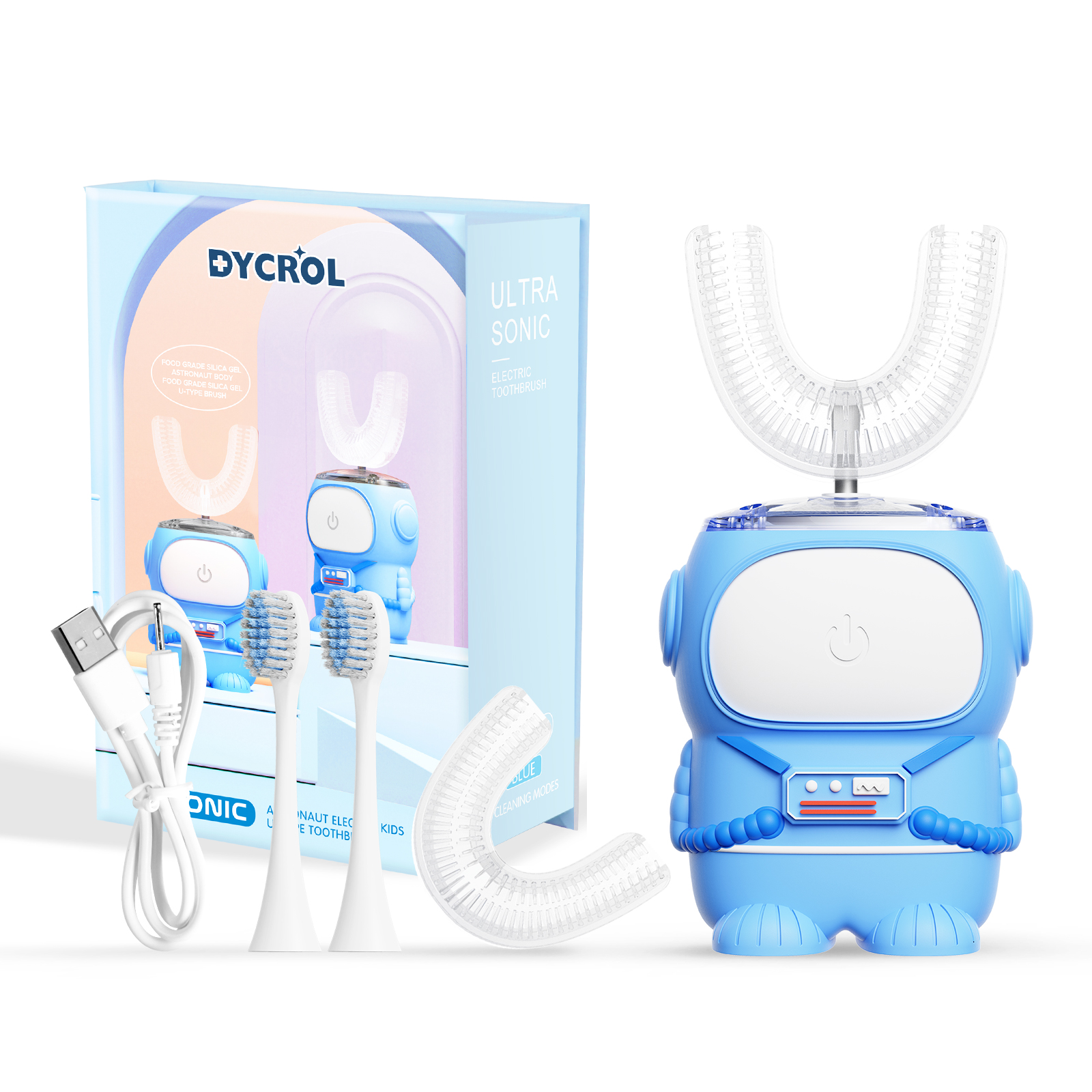 DYCROL® Astronaut U Shape Electric Toothbrush For Kids
